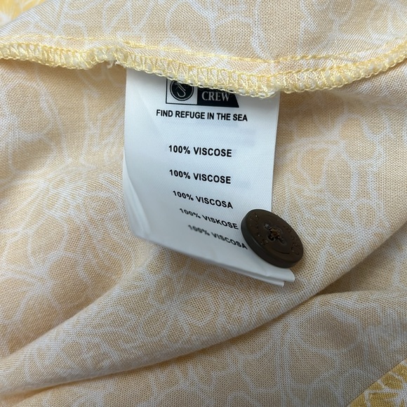 Salty Crew Seafarer Floral Button Up Dress Dusty Gold Small - Picture 9 of 10